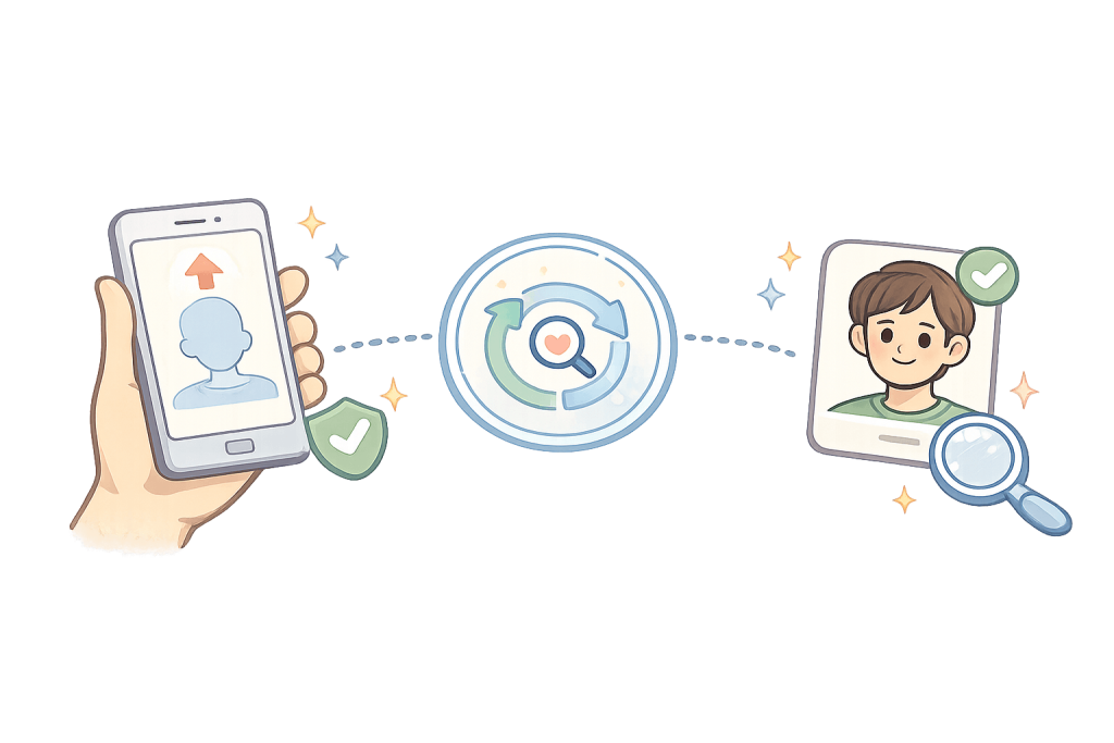 Como funciona o ProFaceFinder Doppleganger