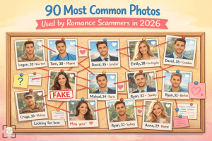 Самые распространенные фотографии, используемые мошенниками в романтических отношениях