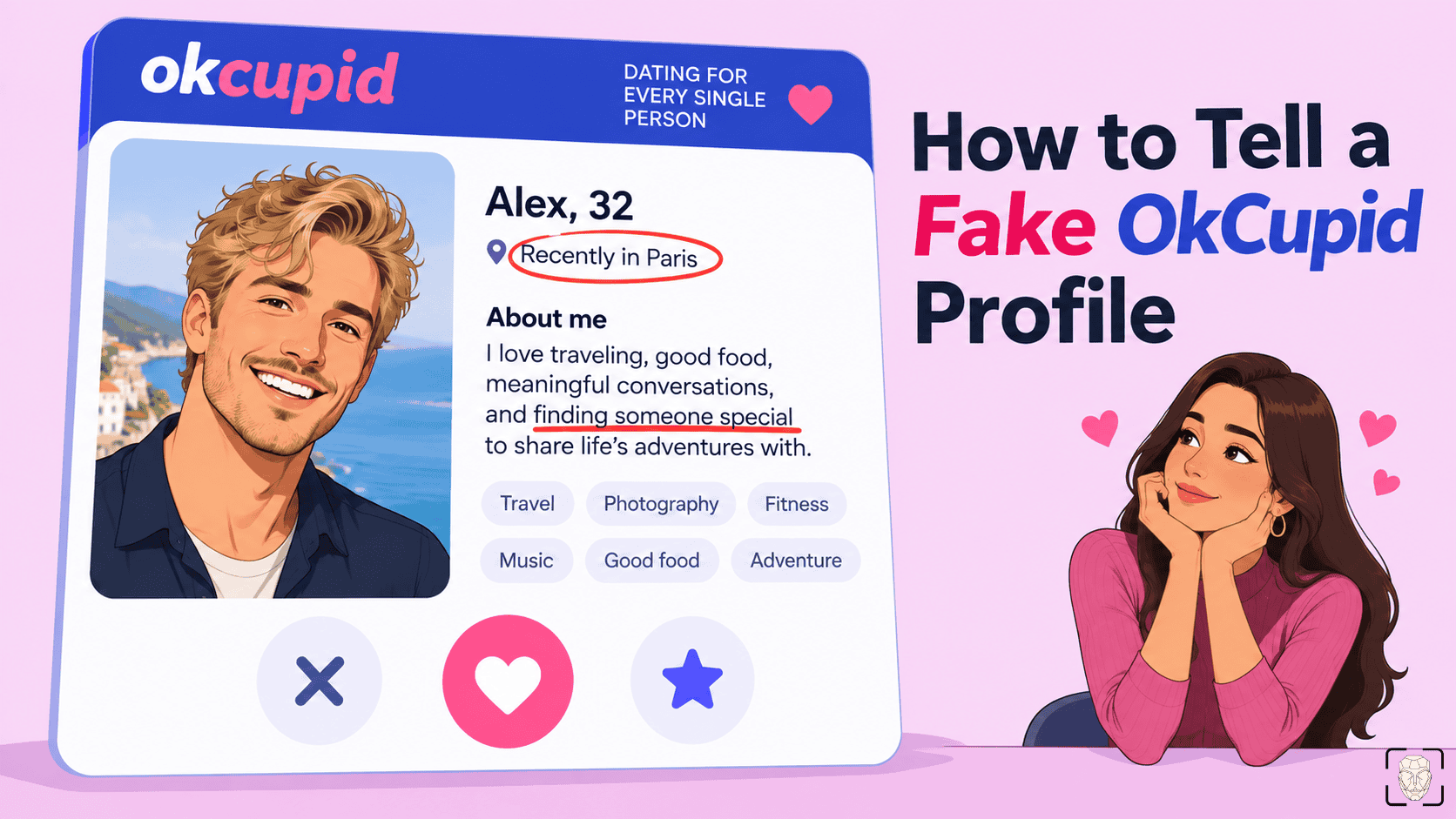 如何判断 OkCupid 个人资料是否造假(识别迹象与安全措施)