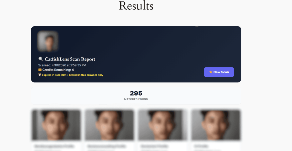 CatfishLens 結果ページ