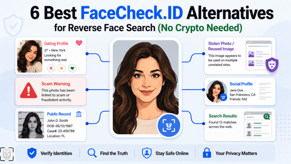 6 Best FaceCheck.ID Alternatives for Reverse Face Search (No Crypto)