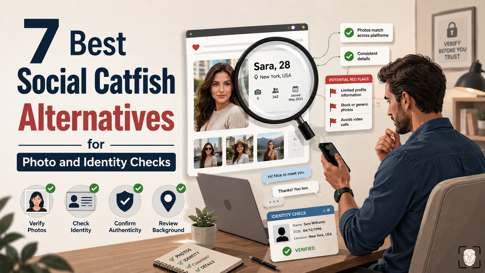 6 beste Alternativen zu Social Catfish für umgekehrte Bildersuche und Identitätsprüfungen