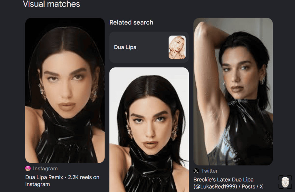 Google image search results